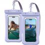 Spigen Aqua Shield Floating A610 tartós vízálló tok - iPhone - 2 db - lila