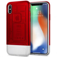 Spigen Classic C1 tok Apple iPhone X - piros