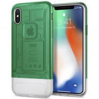 Spigen Classic C1 tok Apple iPhone X - zöld