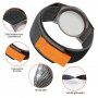 Nylon csuklópánt stílusú Trail Loop AirTag 1 / 2 tok - fekete-szürke