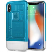 Spigen Classic C1 tok Apple iPhone X - kék