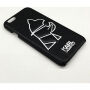 Karl Lagerfeld Head Punk tok iPhone 6 / 6S - fekete