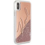 Karl Lagerfeld Signature tok iPhone X - rózsaszín