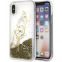 Karl Lagerfeld Karl Signature Liquid Glitter tok iPhone X - arany