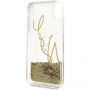 Karl Lagerfeld Karl Signature Liquid Glitter tok iPhone X - arany
