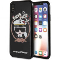 Karl Lagerfeld Karl Sailor tok iPhone X - fekete