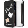 Karl Lagerfeld Pins Book tok iPhone X - fekete