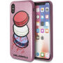 Karl Lagerfeld Paris Glitter tok iPhone X - rózsaszín