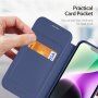DUX DUCIS Skin X flip cover tok MagSafe -vel - iPhone 14 - sötétkék