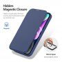 DUX DUCIS Skin X flip cover tok MagSafe -vel - iPhone 14 Plus - sötétkék