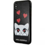 Karl Lagerfeld Original faceplate tok iPhone X - fekete