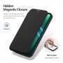 DUX DUCIS Skin X flip cover tok MagSafe -vel - iPhone 13 Pro - fekete