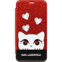 Karl Lagerfeld Valentines Choupette Book tok iPhone X - piros