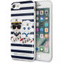 Karl Lagerfeld Sailor Stripes tok iPhone SE (2020/2022) / 8 / 7 - fekete
