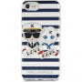 Karl Lagerfeld Sailor Stripes tok iPhone SE (2020/2022) / 8 / 7 - fekete