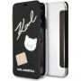 Karl Lagerfeld Pins Book tok iPhone SE (2020/2022) / 8 / 7 - fekete