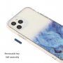 Tartós karcálló márvány mintás tok - iPhone 14 Pro Max - világoskék