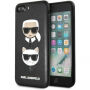 Karl Lagerfeld Karl and Choupette tok iPhone 7 Plus / 8 Plus - fekete
