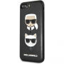 Karl Lagerfeld Karl and Choupette tok iPhone 7 Plus / 8 Plus - fekete