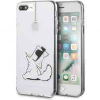 Karl Lagerfeld Choupette Fun-Cord tok iPhone 7 Plus / 8 Plus - átlátszó