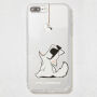 Karl Lagerfeld Choupette Fun-Cord tok iPhone 7 Plus / 8 Plus - átlátszó