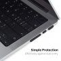 ENKAY 7in1 szilikon port porvédő - MacBook Air 13" / Air 15" / Pro 14" / Pro 16" - fekete