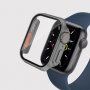 Watch Ultra stílusú tok edzett üveggel - Apple Watch 45mm - szürke
