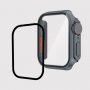 Watch Ultra stílusú tok edzett üveggel - Apple Watch 45mm - szürke
