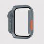 Watch Ultra stílusú tok edzett üveggel - Apple Watch 45mm - szürke
