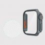 Watch Ultra stílusú tok edzett üveggel - Apple Watch 45mm - szürke