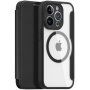 DUX DUCIS Skin X flip cover tok MagSafe -vel - iPhone 13 Pro - fekete