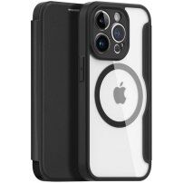 DUX DUCIS Skin X flip cover tok MagSafe -vel - iPhone 13 Pro - fekete
