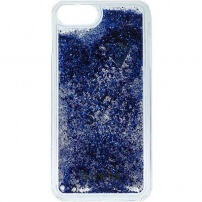 Guess Liquid Glitter tok iPhone 6 Plus / 6S Plus / 7 Plus / 8 Plus - acél kék