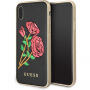 Guess Flower Desire tok iPhone X - fekete