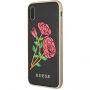 Guess Flower Desire tok iPhone X - fekete
