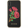 Guess Flower Desire tok iPhone X - fekete