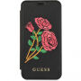 Guess Flower Desire Book tok iPhone X - fekete