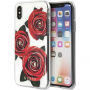 Guess Flower Desire tok iPhone X - átlátszó