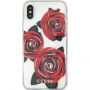 Guess Flower Desire tok iPhone X - átlátszó
