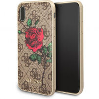 Guess 4G Flower Desire tok iPhone X - barna