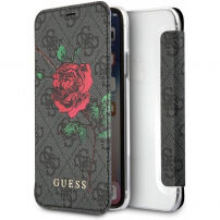 Guess 4G Flower Desire Book tok iPhone X - szürke