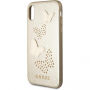 Guess Studs and Sparkle tok iPhone X - bézs