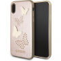 Guess Studs and Sparkle tok iPhone X - rózsaszín-arany