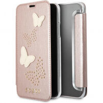 Guess Studs and Sparkle Book tok iPhone X - rózsaszín-arany
