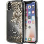 Guess Liquid Glitter tok iPhone X - arany