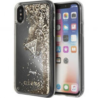 Guess Liquid Glitter tok iPhone X - arany
