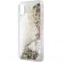 Guess Liquid Glitter tok iPhone X - arany