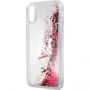Guess Liquid Glitter tok iPhone X - piros