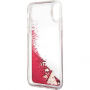 Guess Liquid Glitter tok iPhone X - piros