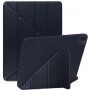 Tok origami állvánnyal - iPad Pro 12,9" (2018-2022) - sötétkék